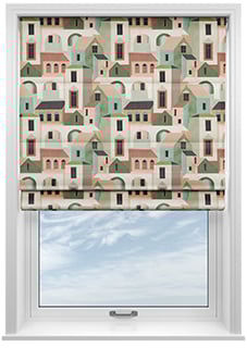 Santiago, Mambo - Motorised Roman Blind
